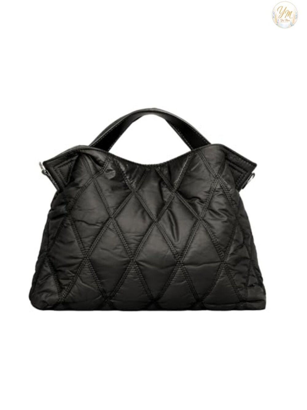 Quilted Tote Bag for Women Soft Puffer Nylon Crossbody Purse with Long Shoulder